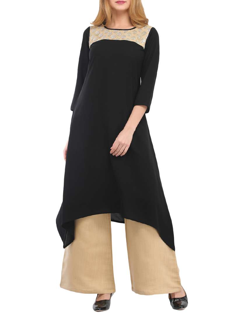 embroidered kurta palazzo set