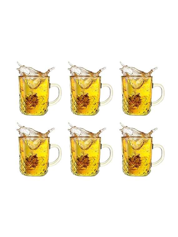 tableware tea & coffee mug & cup crystal mugs (set of 6) 200 ml