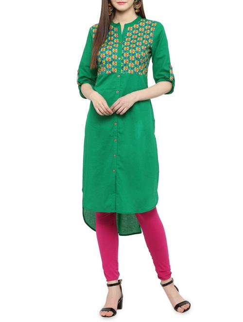 women's high-low kurta - 14984707 - Standard Image - 0
