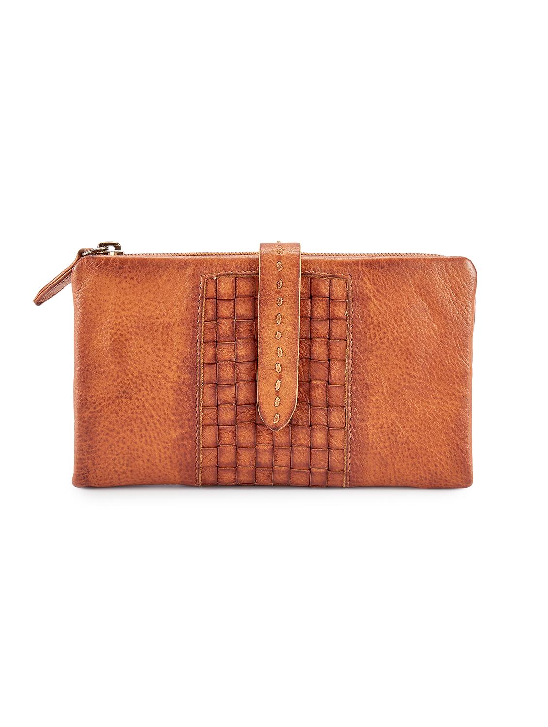 brown leather regular clutch - 14988050 - Zoom Image - 0