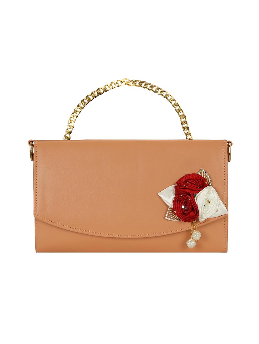 orange leatherette regular sling bag - 14992712 - Zoom Image - 0