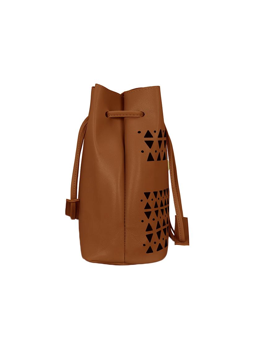 tan leatherette combo tote - 14993114 - Standard Image - 3