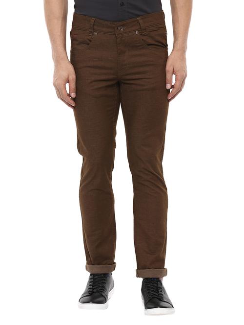 brown cotton chinos - 14997035 -  Standard Image - 0