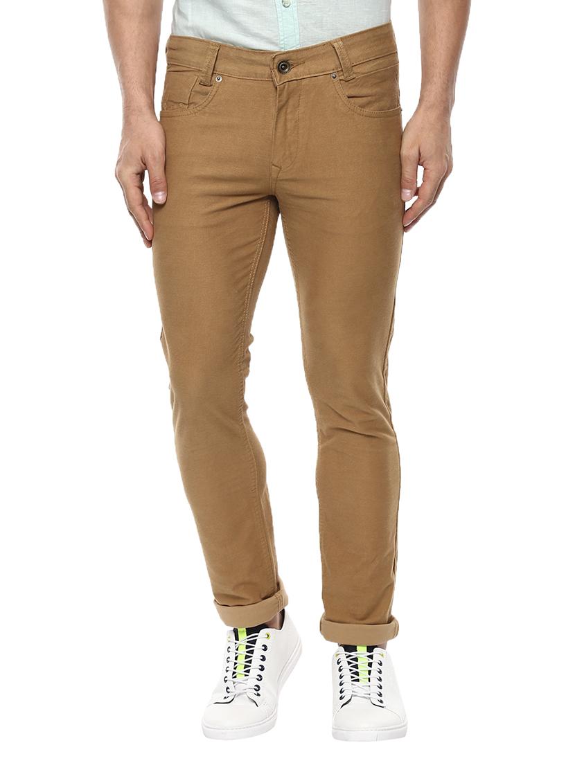 beige cotton chinos - 14997049 - Zoom Image - 0