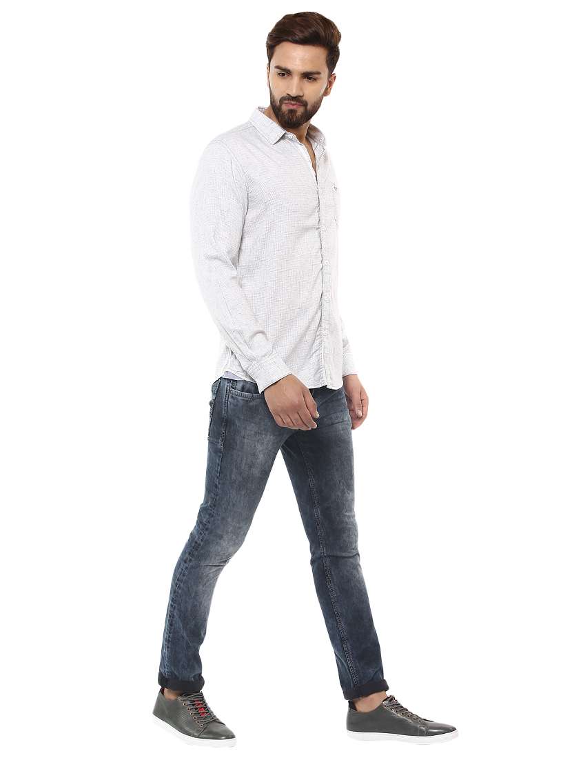 white cotton casual shirt - 14997165 -  Standard Image - 3