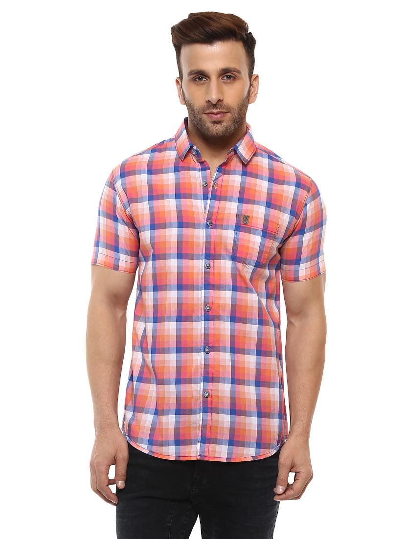 pink cotton casual shirt - 14997168 -  Zoom Image - 0