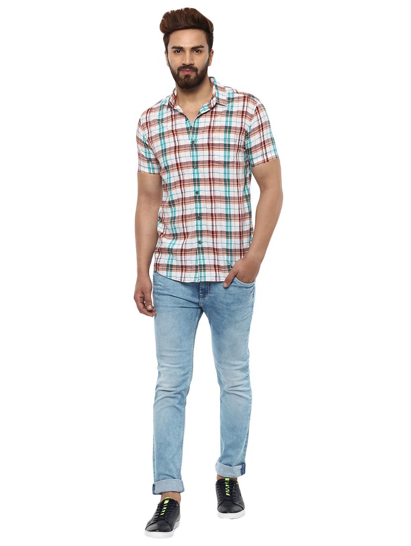multi colored cotton casual shirt - 14997181 - Standard Image - 3