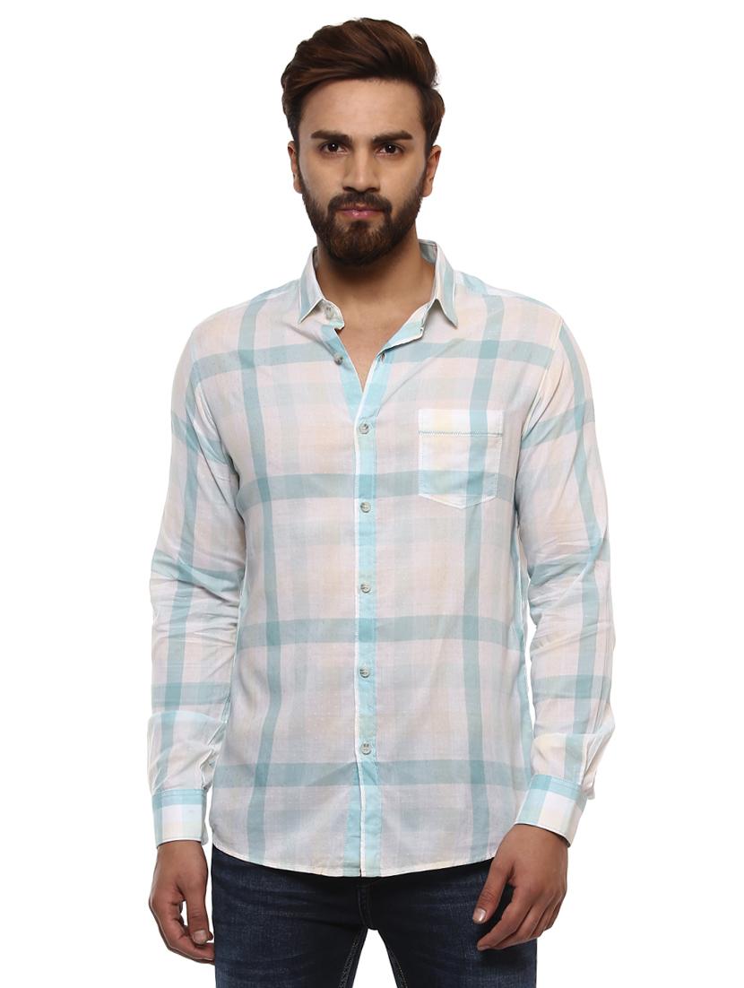 white cotton casual shirt - 14997197 -  Zoom Image - 0