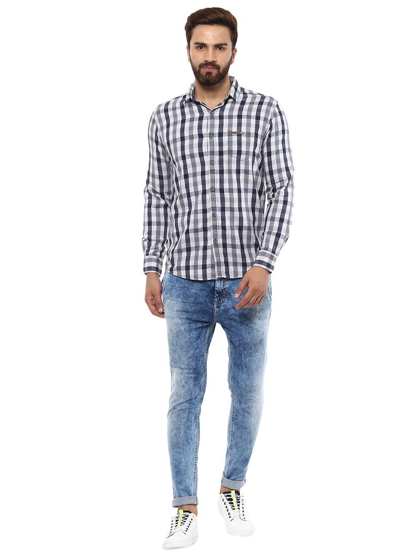 grey cotton casual shirt - 14997208 - Standard Image - 3