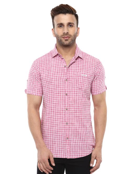 pink cotton casual shirt - 14997225 -  Standard Image - 0