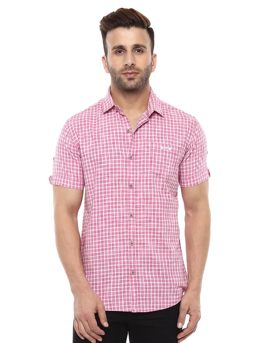 pink cotton casual shirt - 14997225 -  Zoom Image - 0
