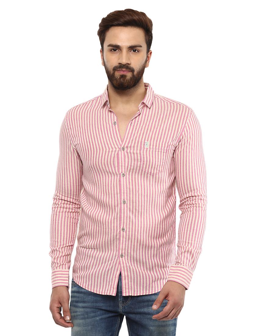 pink cotton casual shirt - 14997234 -  Zoom Image - 0