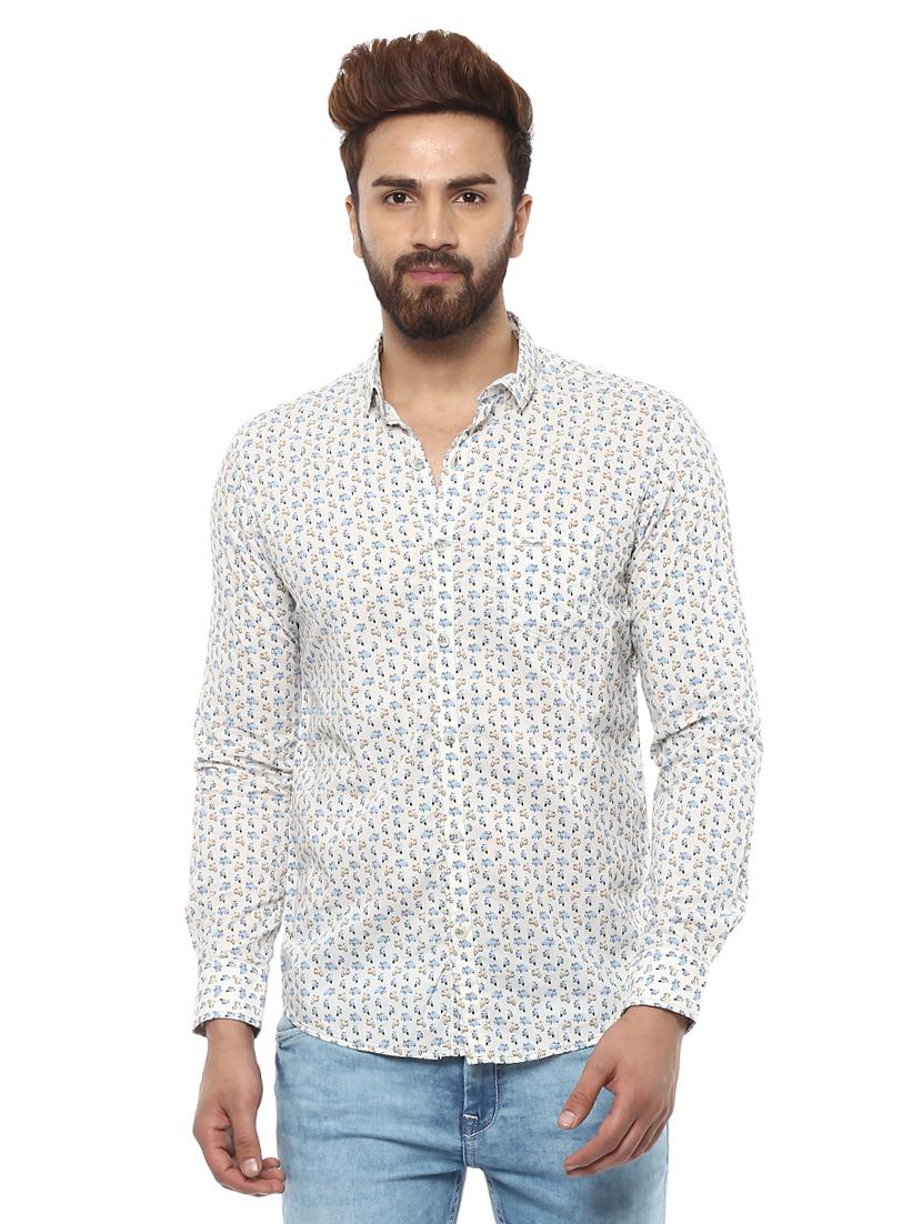 off white cotton casual shirt - 14997255 - Zoom Image - 0
