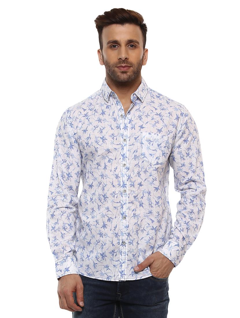 white cotton casual shirt - 14997256 - Zoom Image - 0