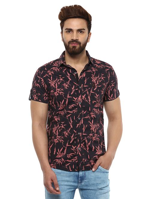 black cotton casual shirt - 14997271 - Standard Image - 0