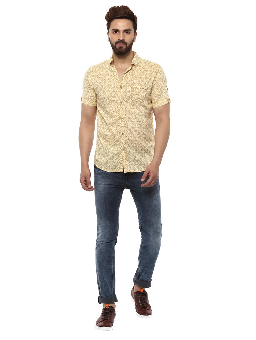 beige cotton casual shirt - 14997272 - Standard Image - 3