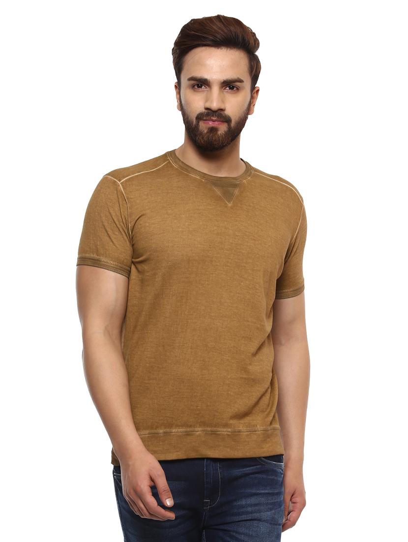 brown cotton t-shirt - 14997320 - Zoom Image - 0