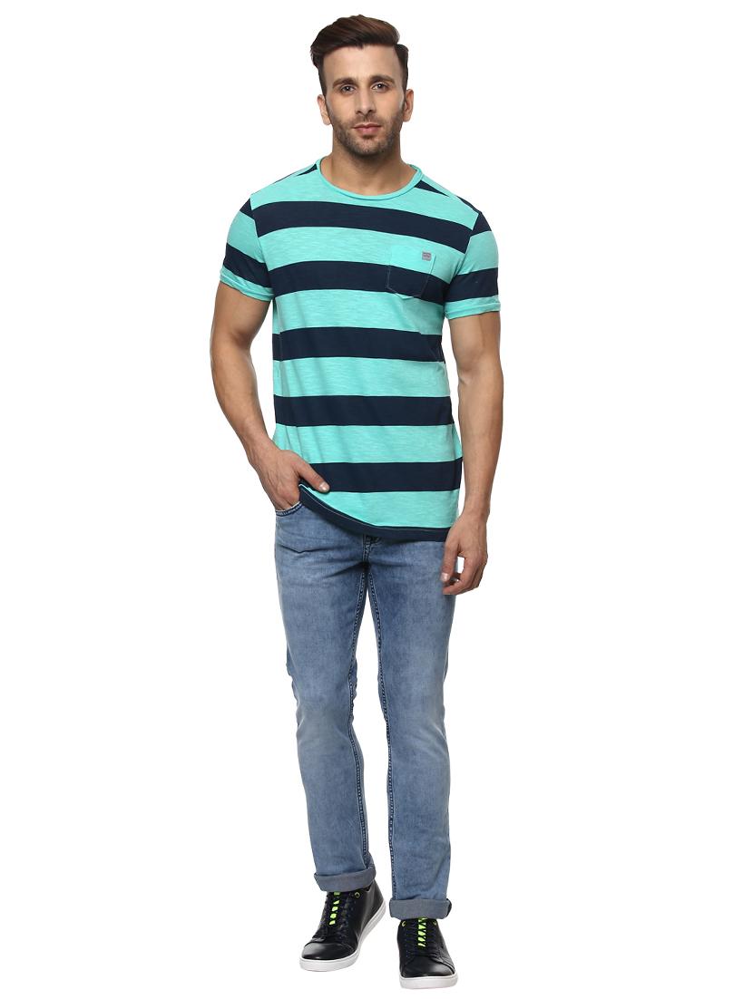 turquoise cotton t-shirt - 14997327 - Standard Image - 3
