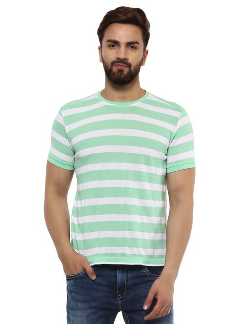 green cotton all over print tshirt - 14997338 -  Standard Image - 0