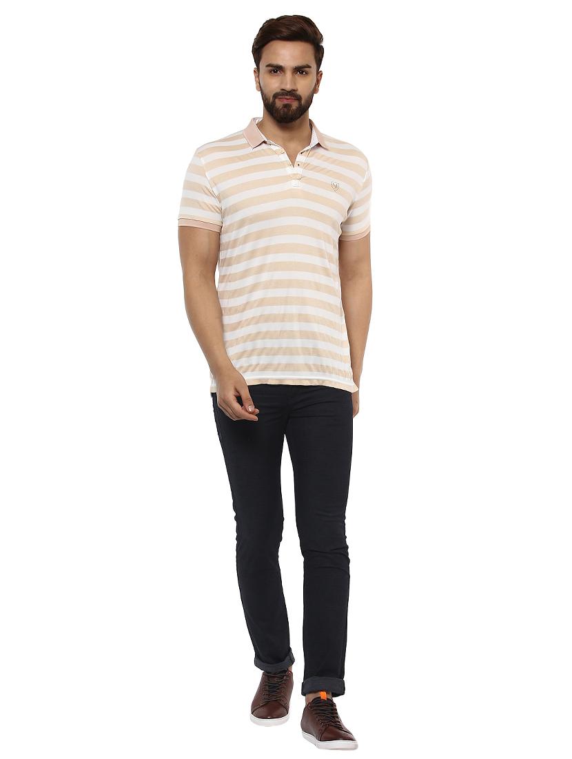 beige cotton all over print tshirt - 14997356 - Standard Image - 3