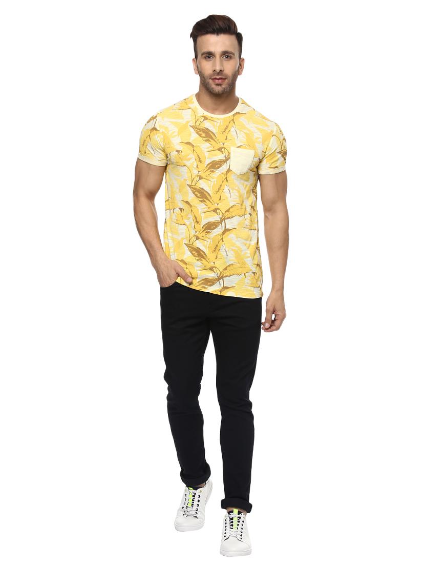 yellow cotton pocket t-shirt - 14997374 - Standard Image - 3