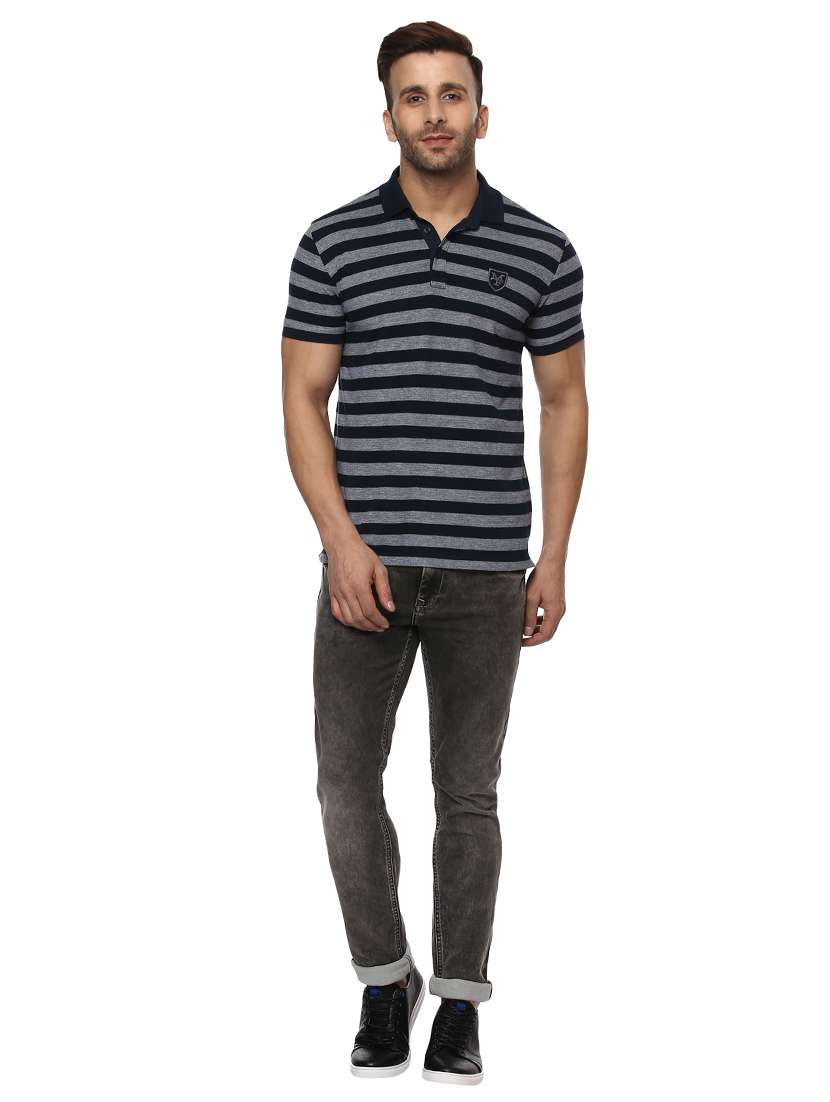 navy blue cotton t-shirt - 14997482 - Standard Image - 3