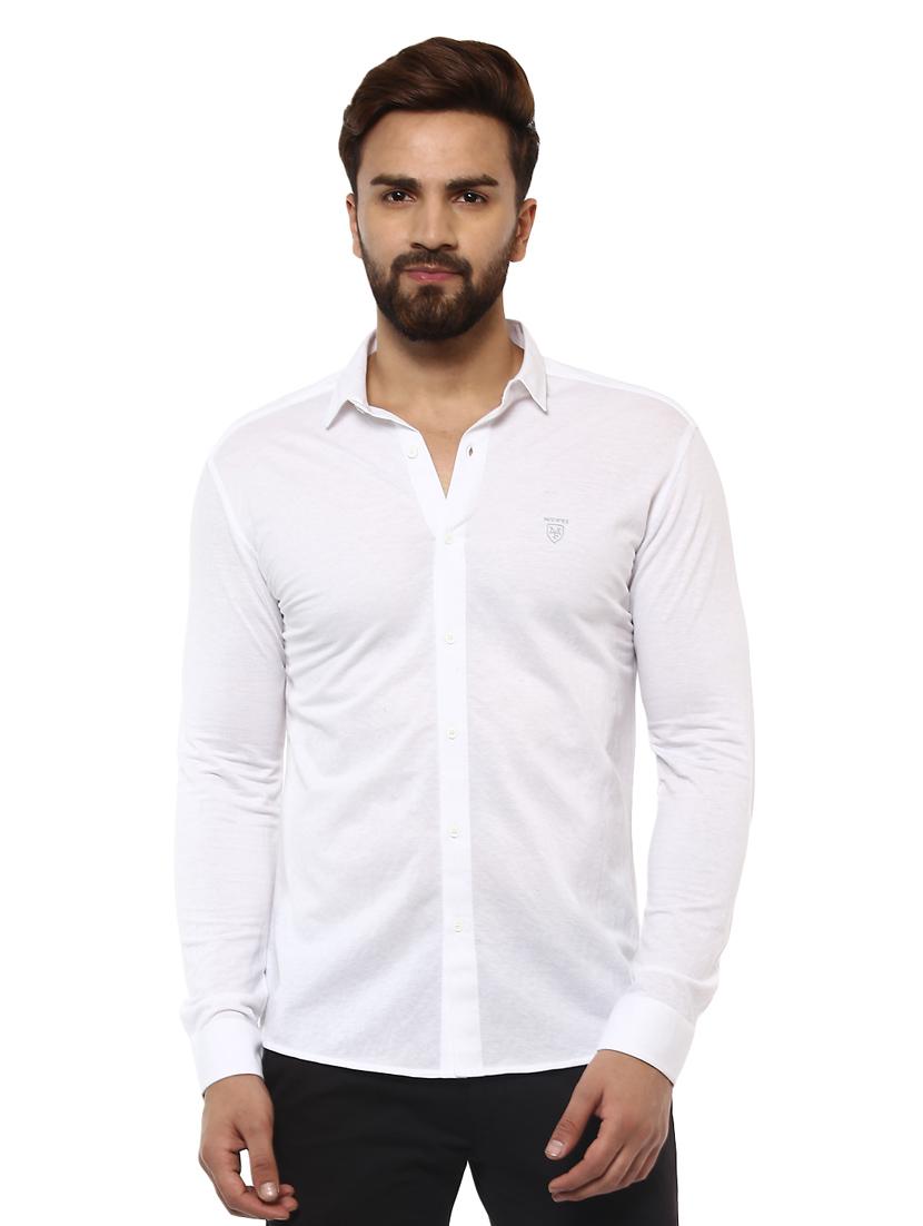 white cotton casual shirt - 14997510 - Zoom Image - 0