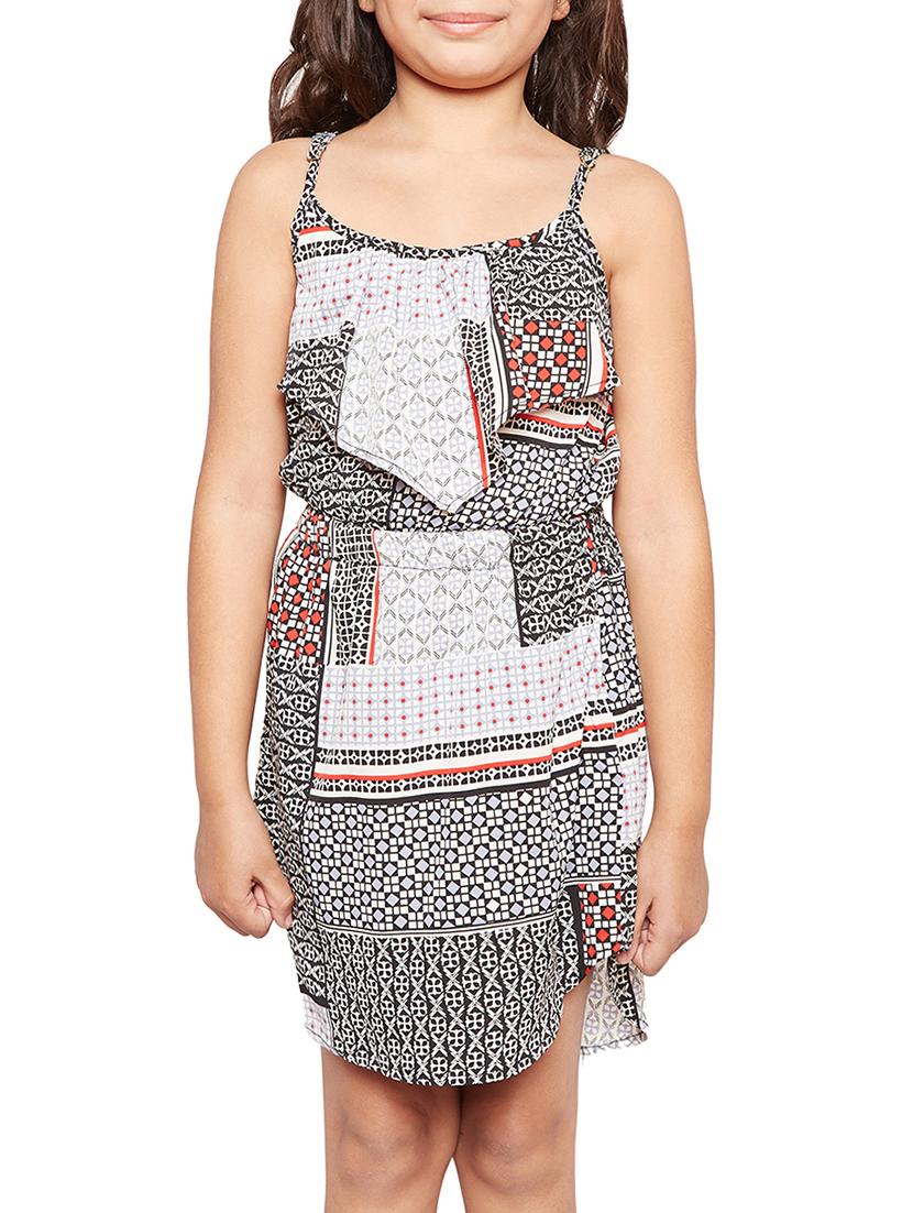 multi colored polyester frock - 14997728 - Zoom Image - 0