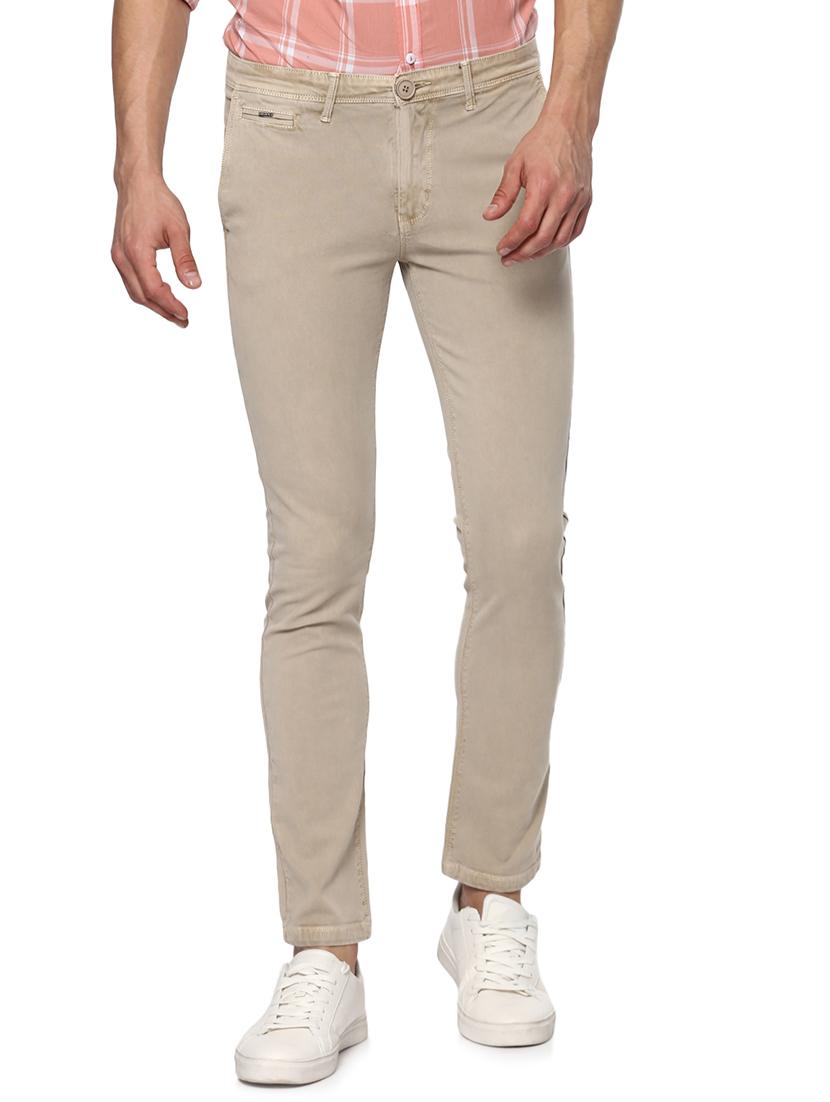 beige cotton chinos - 15000555 - Zoom Image - 0