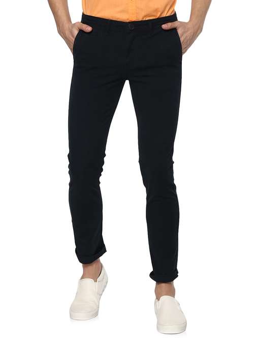 navy blue cotton chinos - 15000556 -  Standard Image - 0