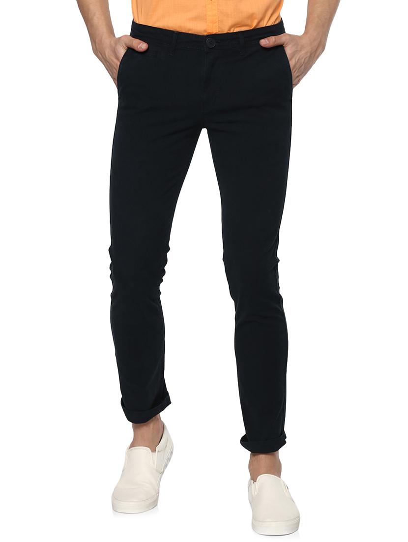 navy blue cotton chinos - 15000556 -  Zoom Image - 0