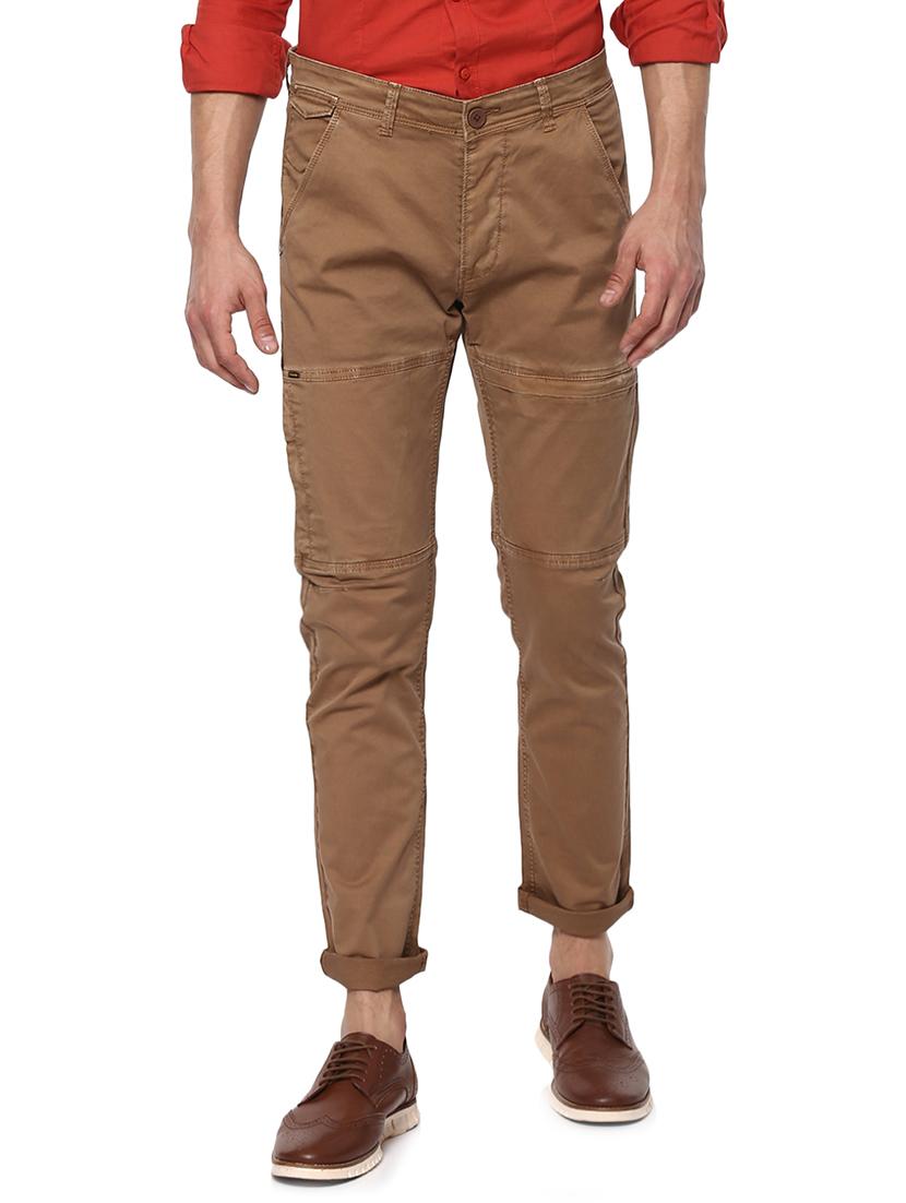 brown cotton chinos - 15000570 - Zoom Image - 0