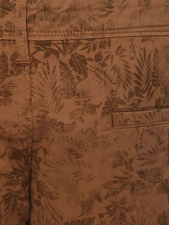 brown cotton shorts - 15000578 -  Standard Image - 3