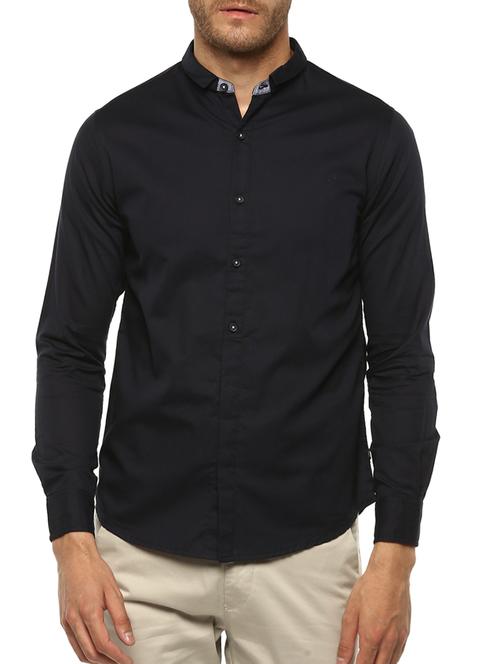black cotton casual shirt - 15000744 -  Standard Image - 0