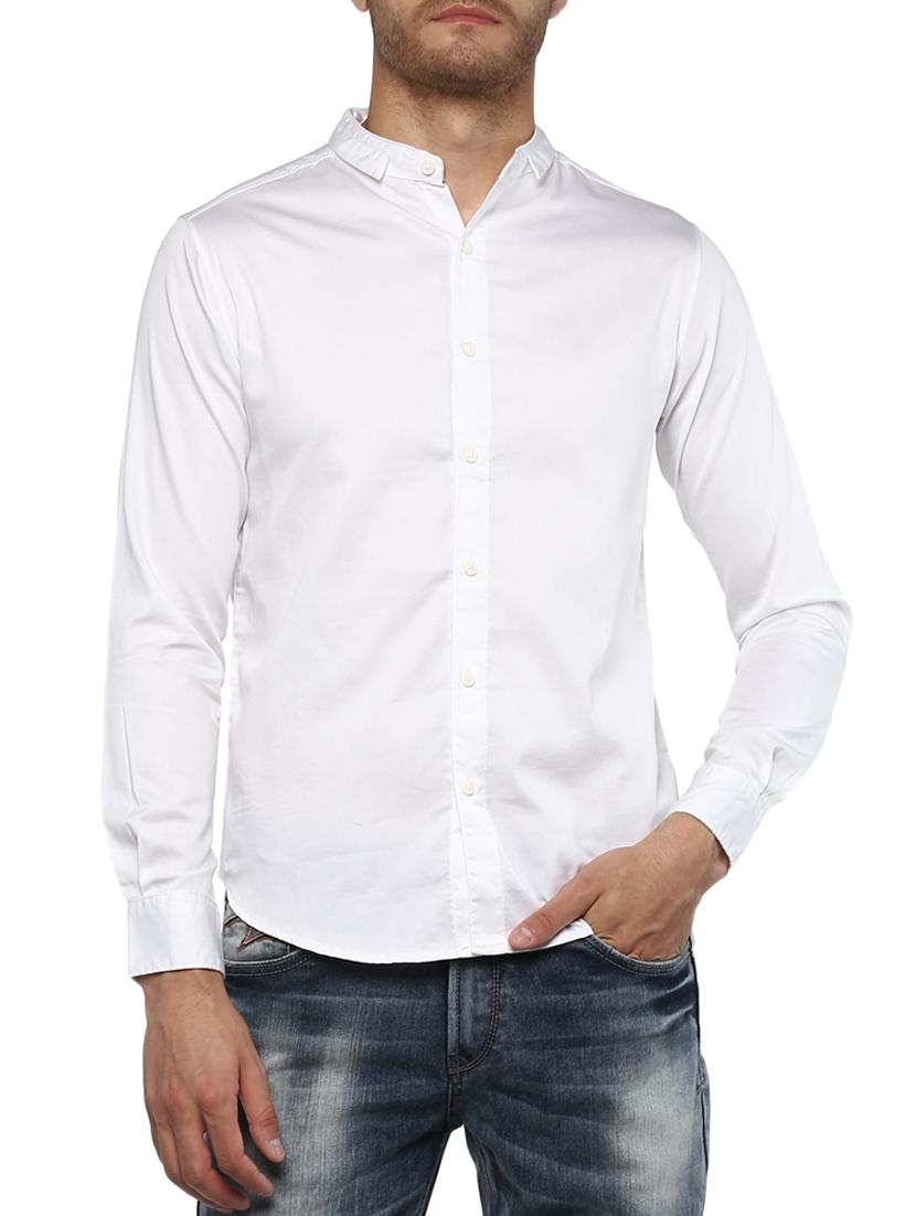 white cotton casual shirt - 15000753 - Zoom Image - 0