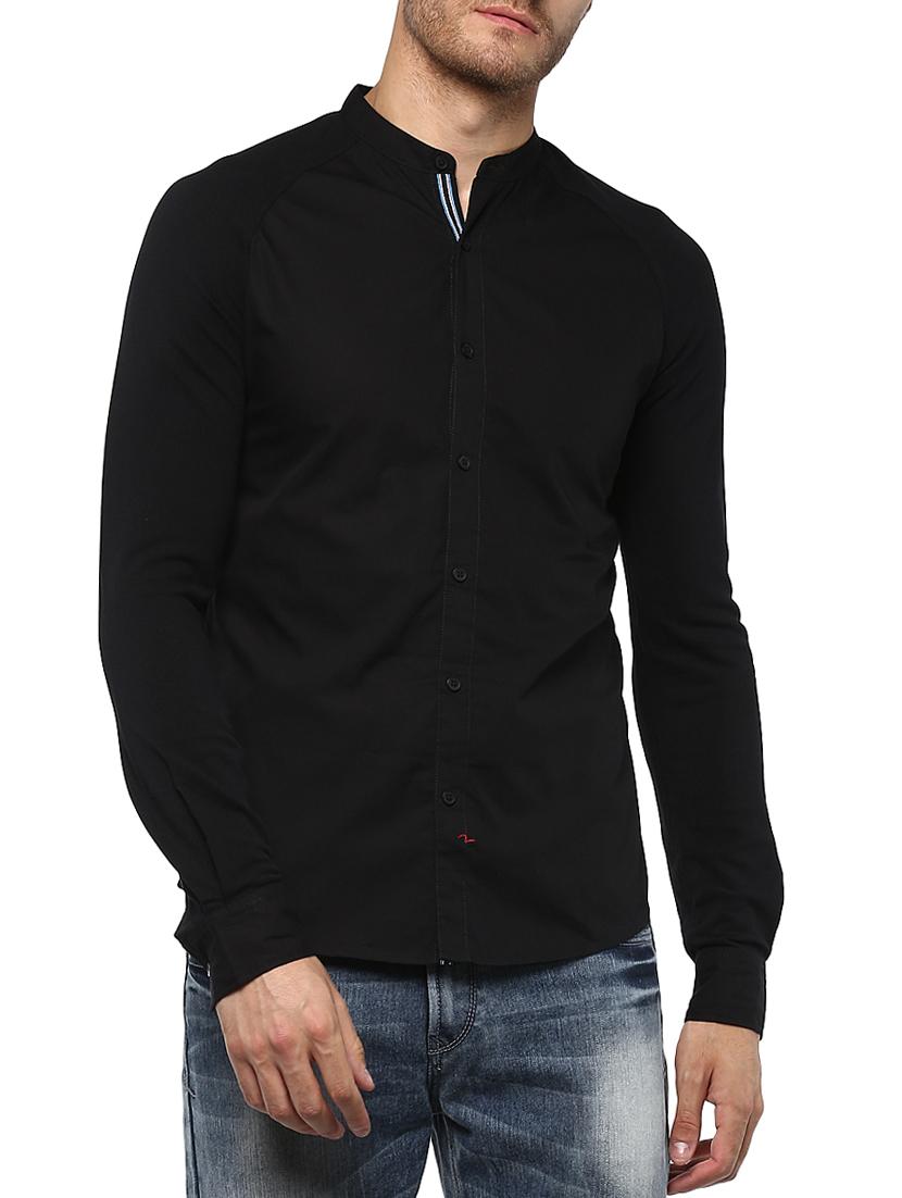 black cotton casual shirt - 15000783 - Zoom Image - 0