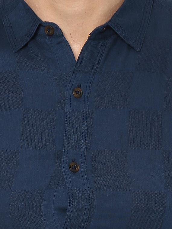 navy blue cotton t-shirt - 15000792 - Standard Image - 3