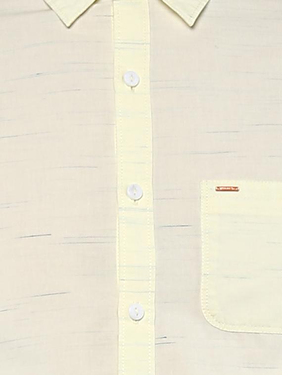 beige cotton casual shirt - 15000806 - Standard Image - 3
