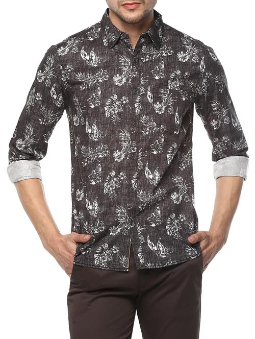 black cotton casual shirt - 15000809 -  Standard Image - 0