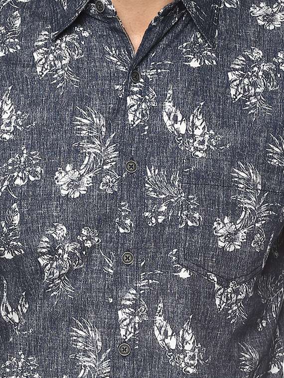 blue cotton casual shirt - 15000810 -  Standard Image - 3