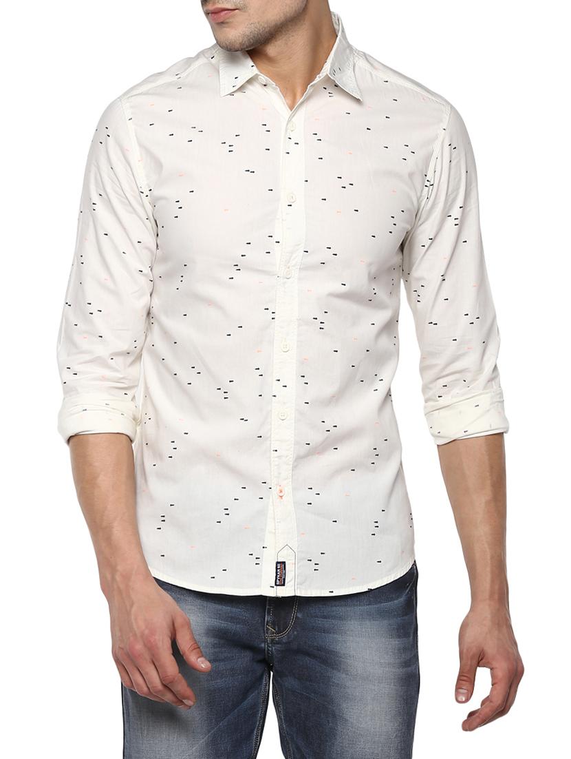 white cotton casual shirt - 15000822 - Zoom Image - 0