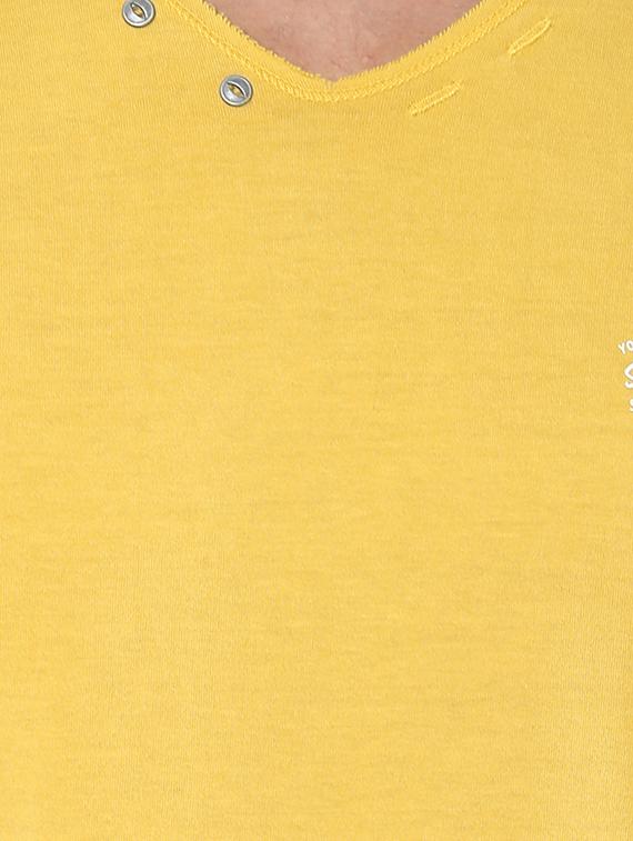 yellow cotton t-shirt - 15000875 - Standard Image - 3