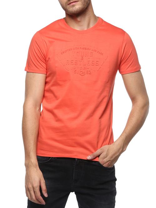 orange cotton t-shirt - 15000877 -  Standard Image - 0