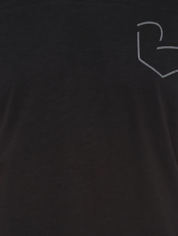 black cotton t-shirt - 15000927 - Standard Image - 3