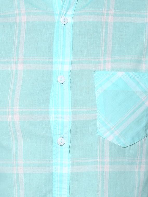 light blue cotton casual shirt - 15000948 - Standard Image - 3