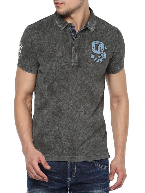 olive green cotton tshirt - 15001018 - Standard Image - 0