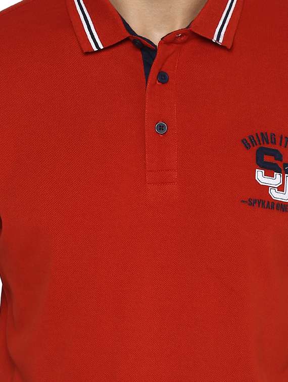 red cotton t-shirt - 15001022 - Standard Image - 3