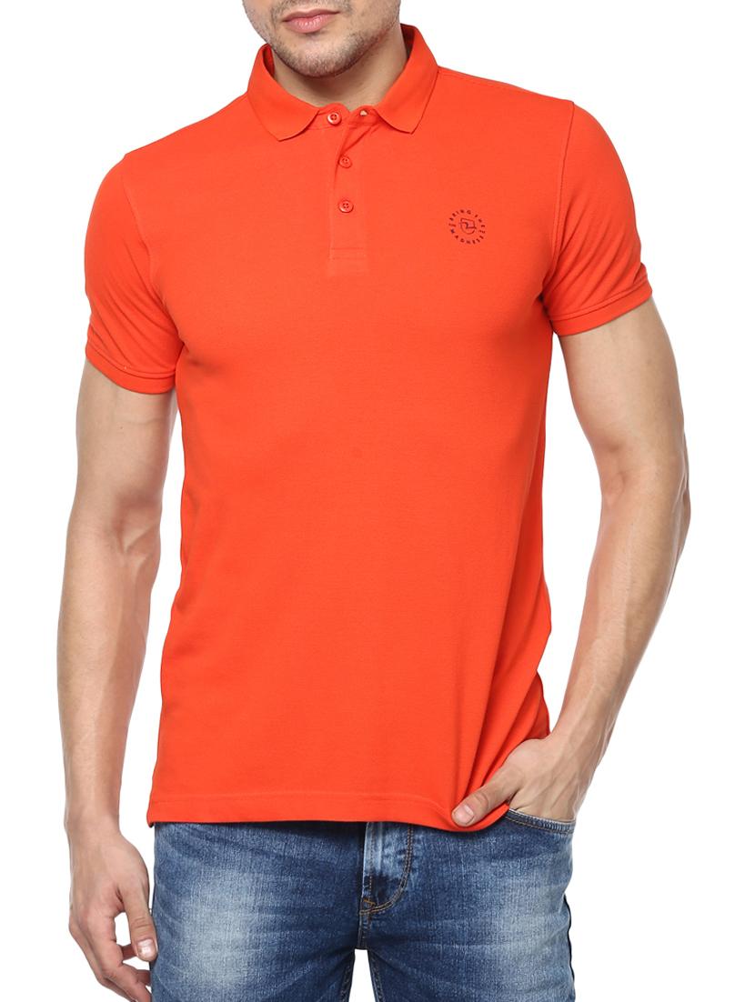 orange cotton t-shirt - 15001053 - Zoom Image - 0