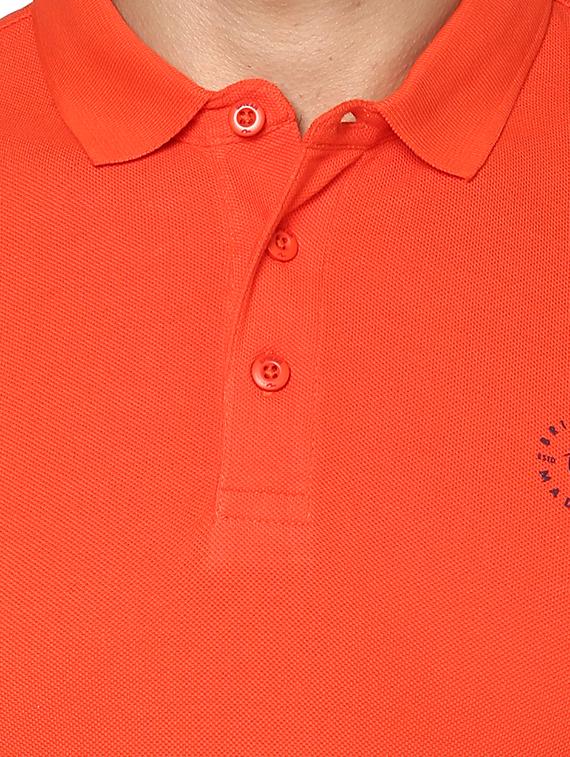 orange cotton t-shirt - 15001053 - Standard Image - 3