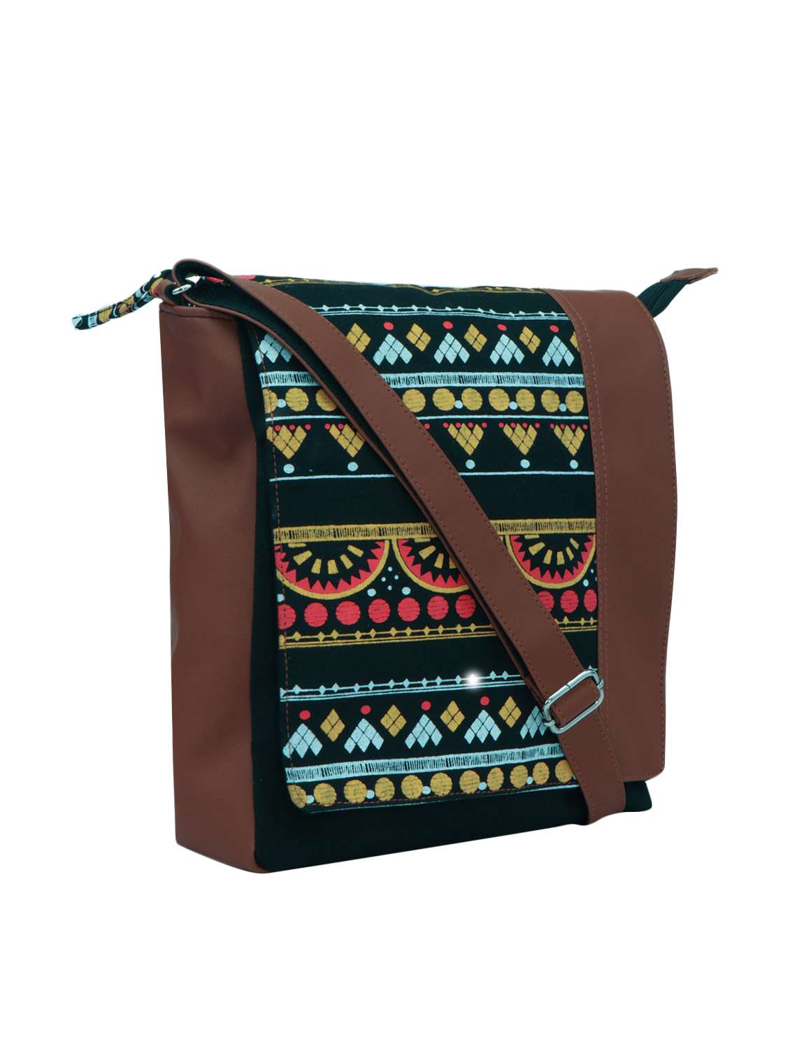 black printed regular sling bag - 15001540 -  Standard Image - 3